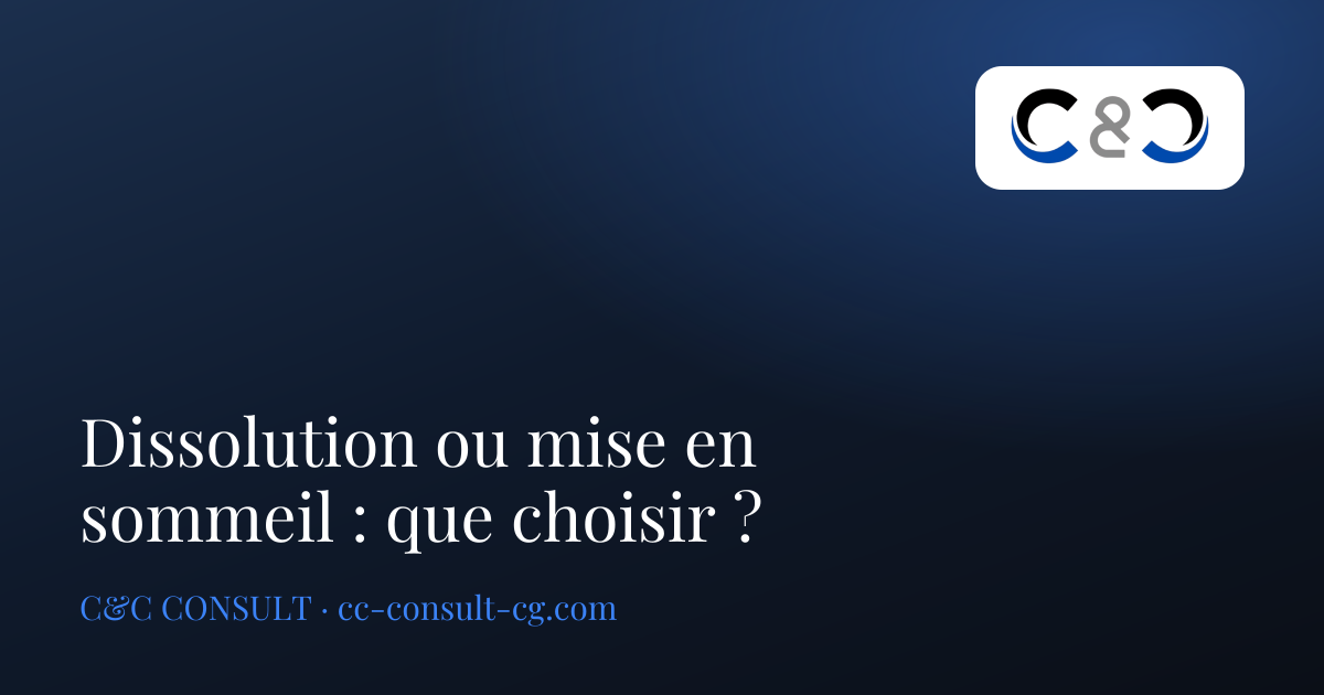 Dissolution ou mise en sommeil : que choisir ?